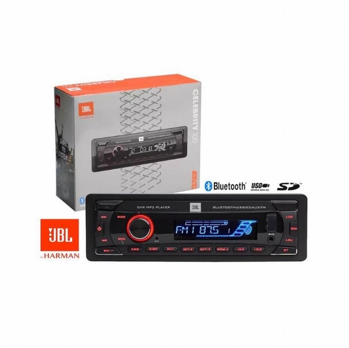 Autoradio JBL Celebrity 100 Bluetooth USB AUX FM 1RCA