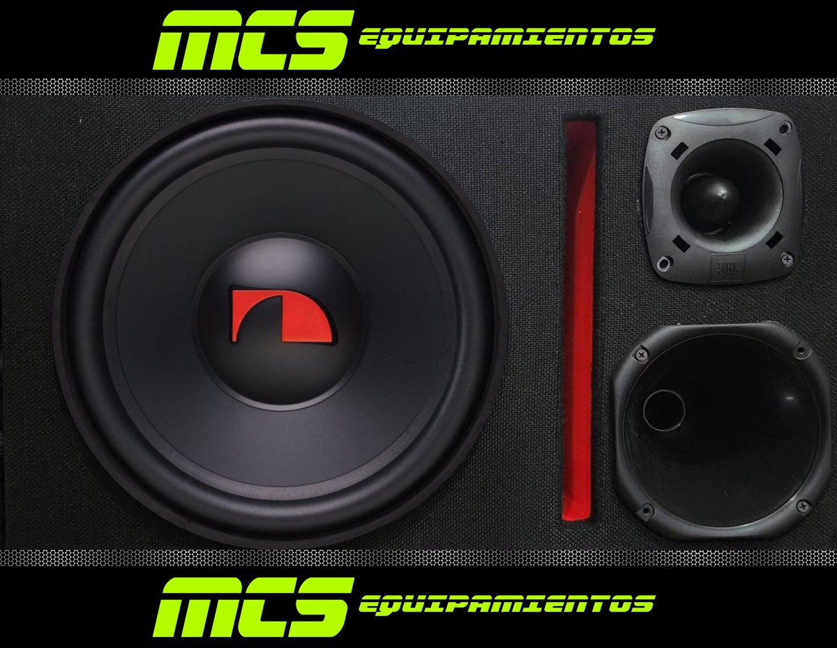 Caja trio con subwoofer NAKAMICHI NSW12D 12