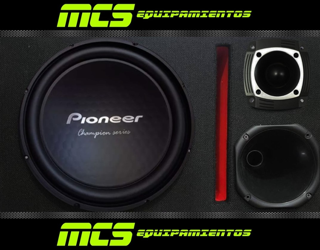 Caja trio con subwoofer PIONEER PIONEER TS-W32S4 12