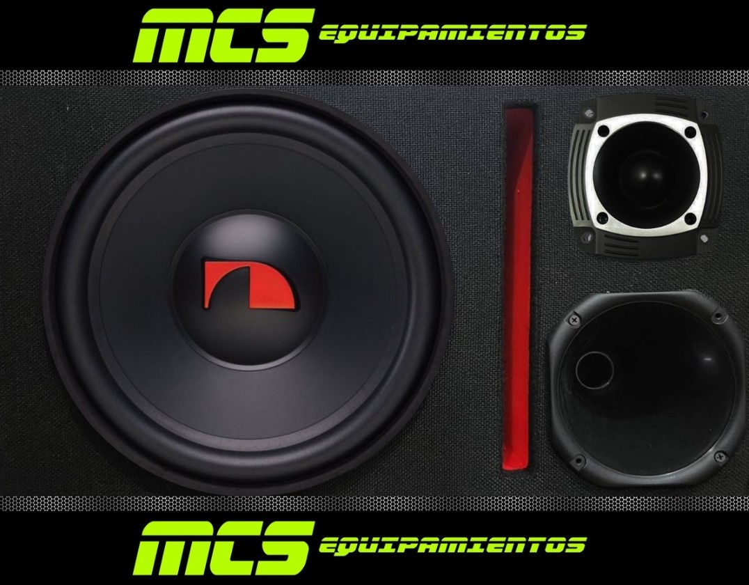 Caja trio con subwoofer NAKAMICHI NSW12D 12