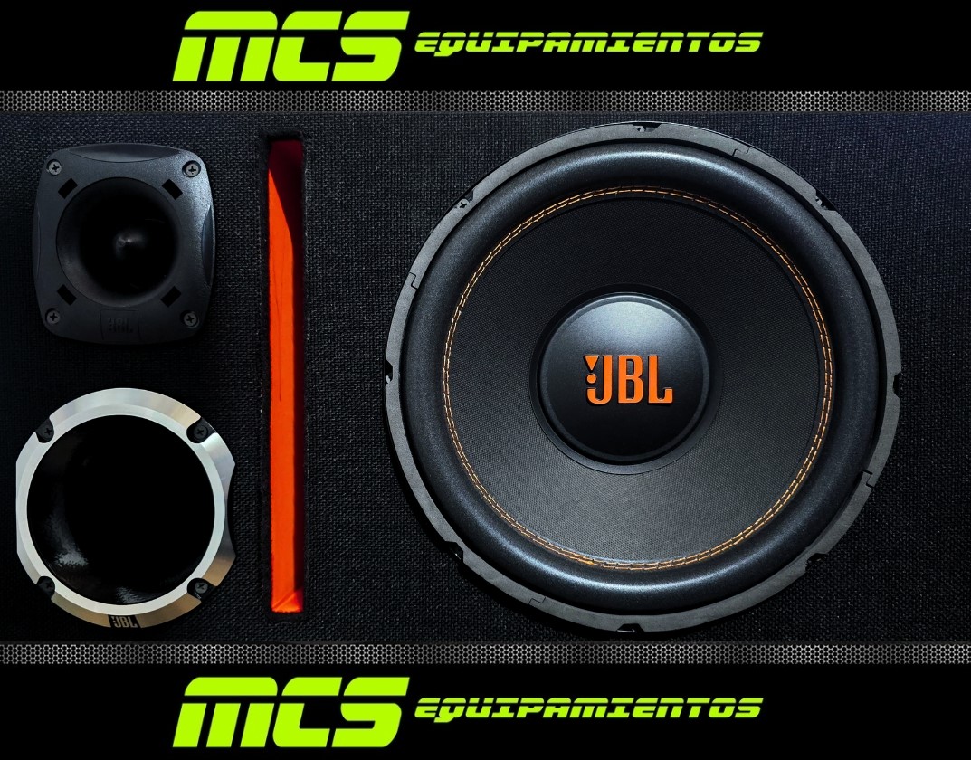 Caja trio con subwoofer JBL MULTISYSTEM 12