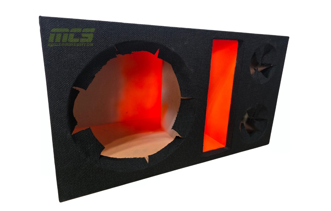 Caja trio para woofer 12