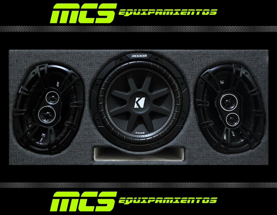 Equipo amplificado con subwoofer 10" + ovalados 6x9" KICKER