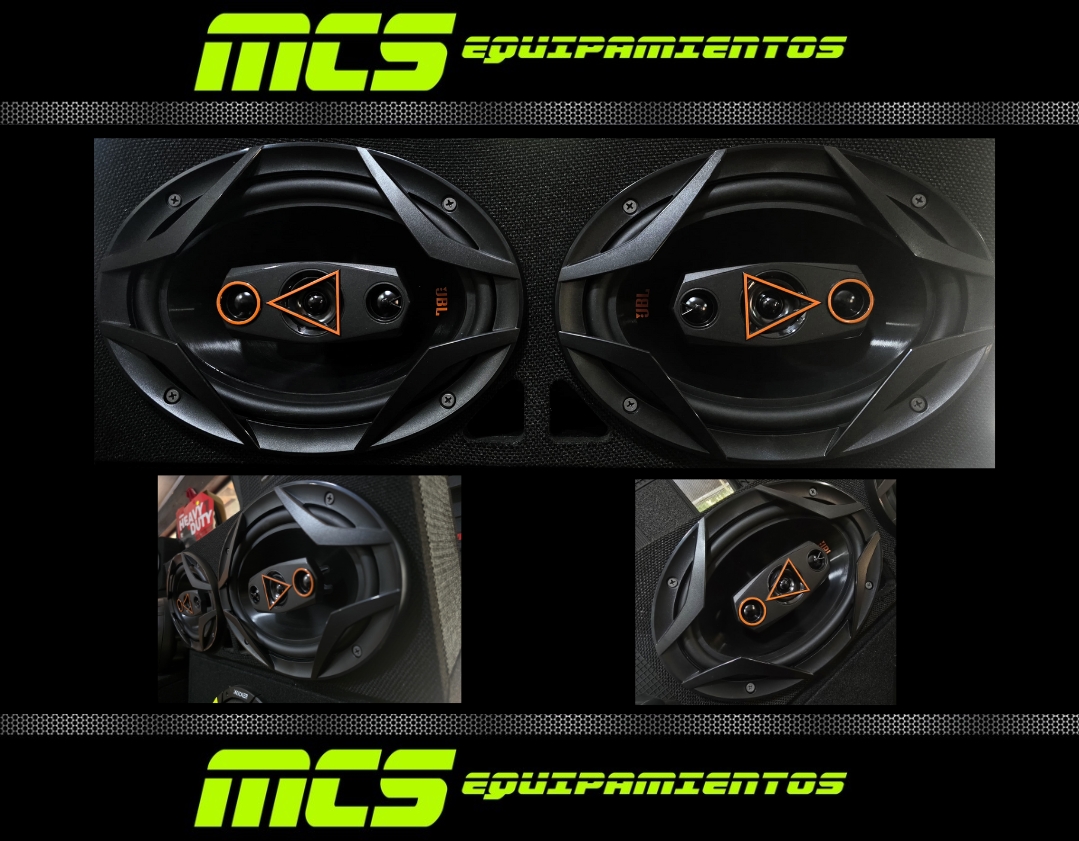 Caja de 2 parlantes ovalado JBL Multisystem 6x9" 120RMS 