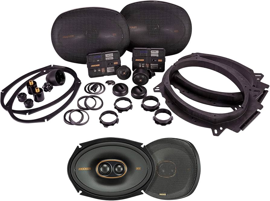Kit 2 vías KICKER 47KSS6904 ovalado 6x9" 150RMS  