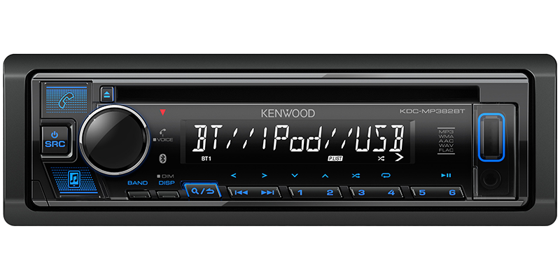 Autoradio KENWOOD KDC-MP382BT USB BLUETOOTH AUX AM FM APP