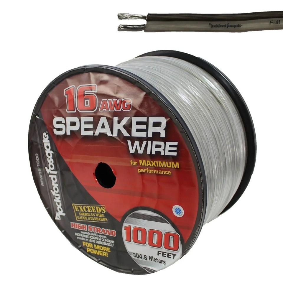 Cable para parlante ROCKFORD RFW16-1000 2x1.5mm (precio por metro)